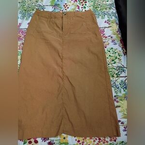 Anthropologie Maeve Collette Maxi Skirt In Mustard Color Size 1X